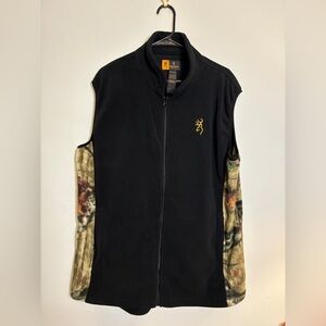 Men’s Browning Fleece Vest Size XL Sporty Cozy Warm Weather